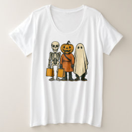 Halloween Bus eller godis Crew T Shirt