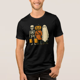 Halloween Bus eller godis Crew T Shirt