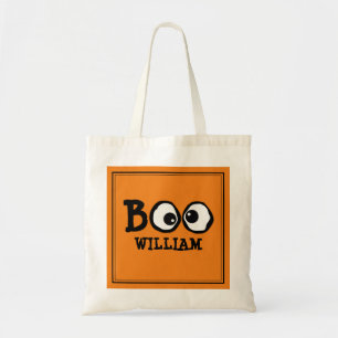 Halloween Bus eller godis Cute Simple Ghost Tygkasse