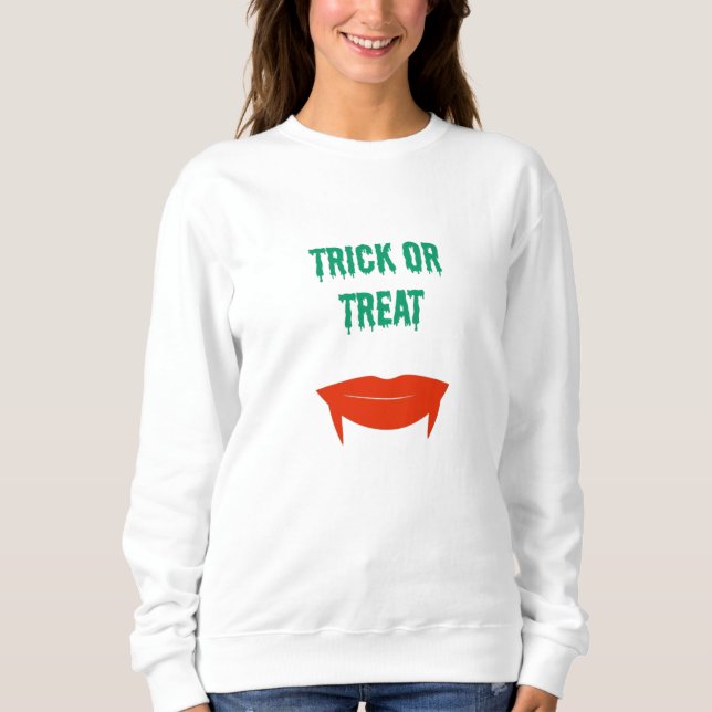 Halloween - Bus eller godis Fangs T Shirt (Framsida)