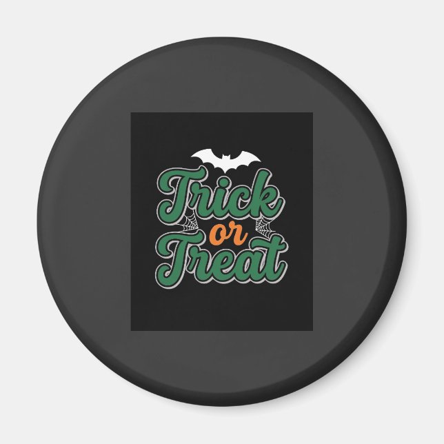 Halloween Bus eller Godis Fladdermus Webbdesign_1 Magnet (Framsidan)