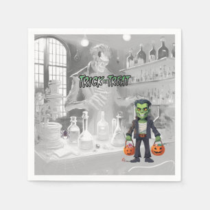 Halloween Bus eller Godis Frankenstein Pappersservett
