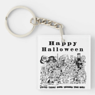 Halloween Bus eller godis Gang Giveaway Keychain
