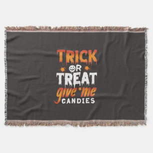 Halloween Bus eller godis Ge Me Candies Filt