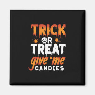 Halloween Bus eller godis Ge Me Candies Magnet