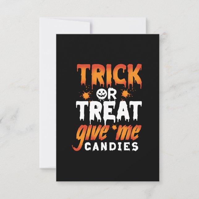 Halloween Bus eller godis Ge Me Candies OSA Kort (Framsida)
