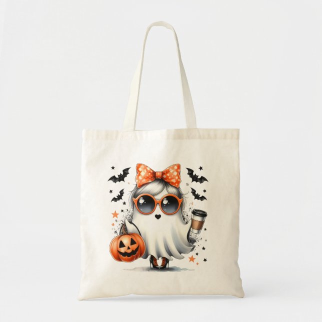 Halloween/Bus eller godis/godis Tygkasse (Framsidan)