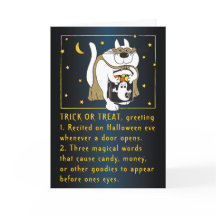 Halloween Bus eller godis-hälsningskort