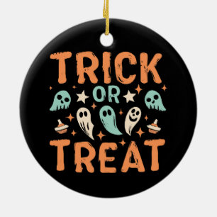 Halloween Bus eller Godis Julgransprydnad Keramik