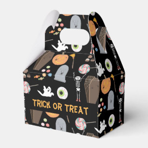 Halloween Bus eller godis Kids Halloween fest Presentaskar