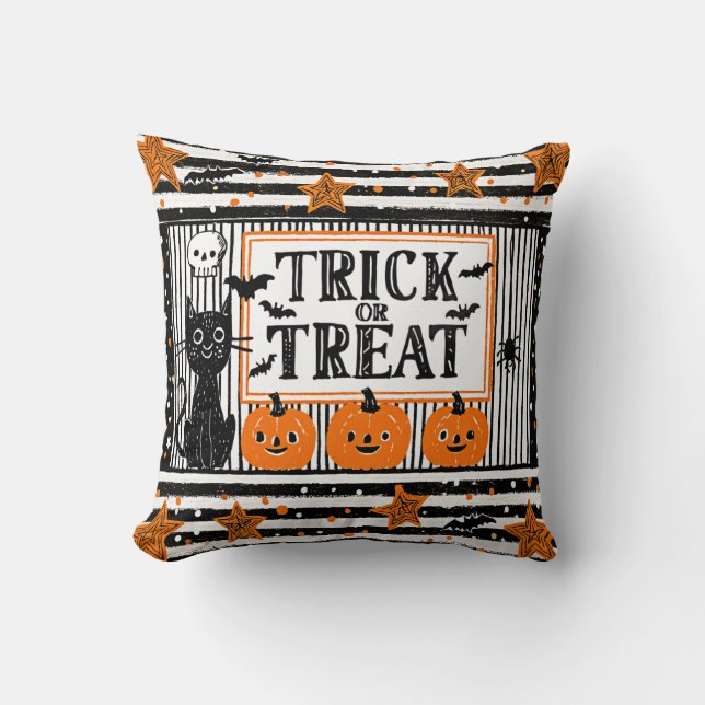 Halloween Bus eller Godis Kudde (Framsida)