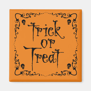Halloween Bus eller godis Magnet
