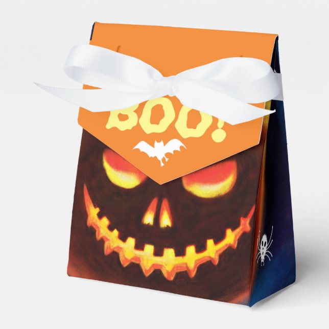 Halloween Bus eller godis monsterskyddslåda Presentaskar (Framsidan Sidan)