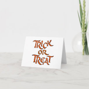 Halloween Bus eller godis Ord Kort
