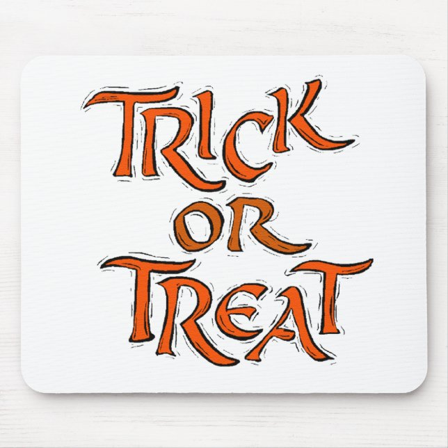 Halloween Bus eller godis Ord Musmatta (Framsidan)