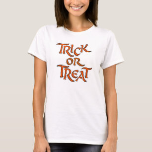Halloween Bus eller godis Ord Tee Shirt