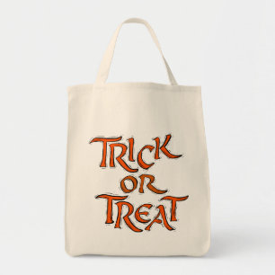 Halloween Bus eller godis Ord Tygkasse