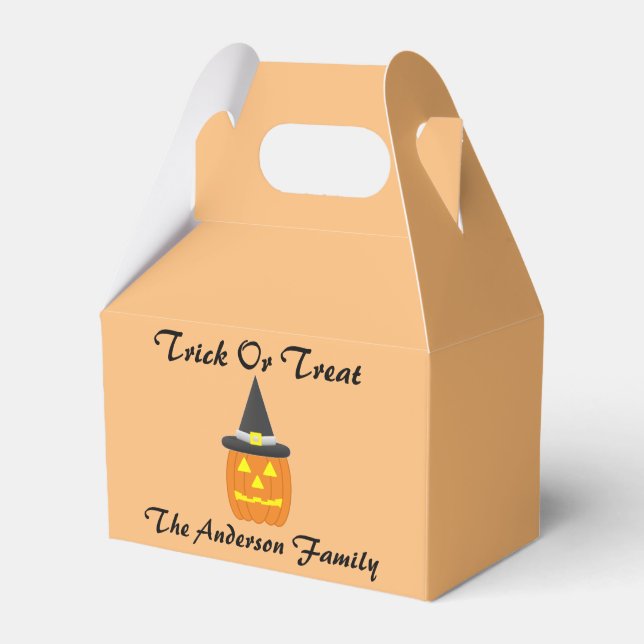 Halloween Bus eller godis Party Presentaskar (Framsidan Sidan)