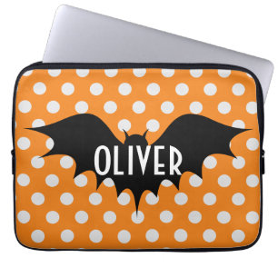 Halloween bus eller godis personlig monogram laptop fodral
