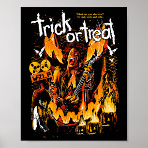 Halloween Bus eller godis Poster