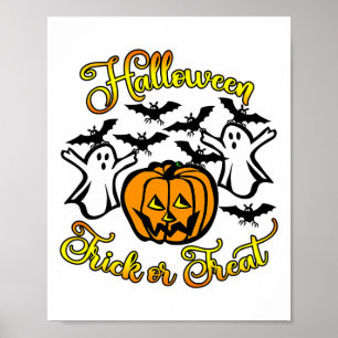 Halloween Bus eller godis Poster