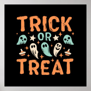 Halloween Bus eller godis Poster