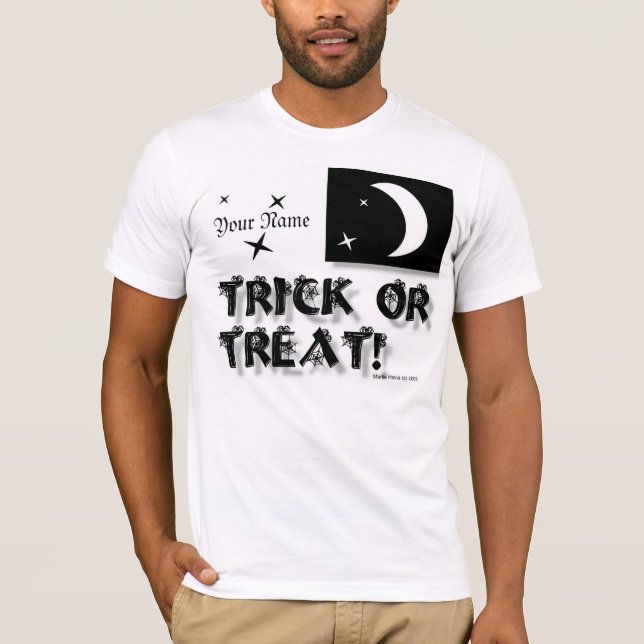 Halloween - Bus eller godis Shirt (#5) T Shirt (Framsida)