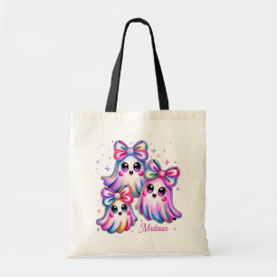 Halloween Bus eller godis Shoulder Tote Bag Tygkasse