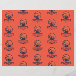 Halloween Bus eller godis-skrapbok Papper Reklamblad