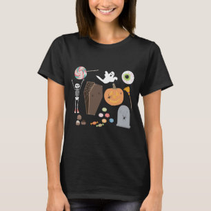 Halloween Bus eller godis T Shirt
