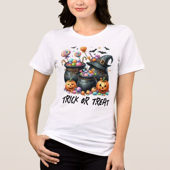 HALLOWEEN BUS ELLER GODIS T SHIRT (Framsida)
