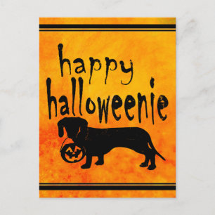 Halloween Bus eller Godis Tax Vykort