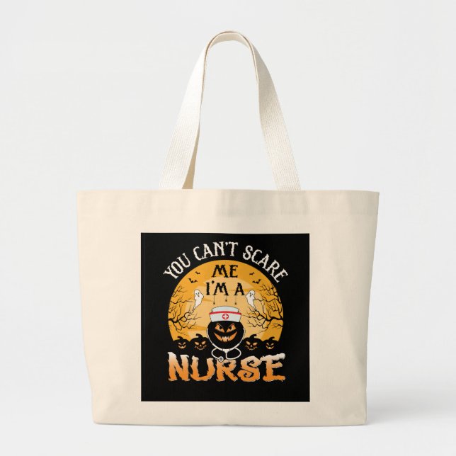 Halloween Bus eller godis Tote Bag Jumbo Tygkasse (Framsidan)