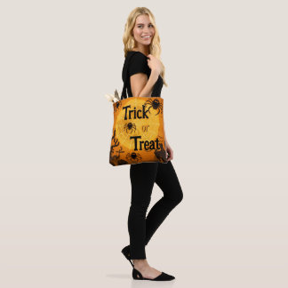 Halloween Bus eller godis Tote Bag Tygkasse