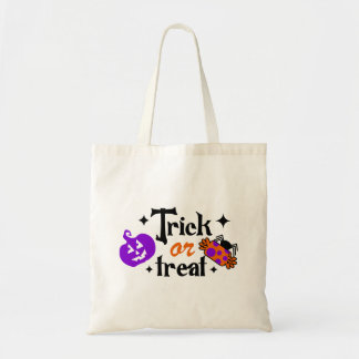 Halloween Bus eller godis Tote Bag Tygkasse