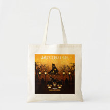 Halloween Bus eller godis Tote Bag