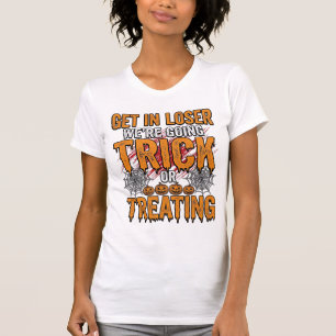 Halloween Bus eller Godis Vintage Typografi Des T Shirt