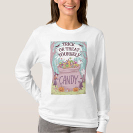 Halloween "Bus eller godis Yourself" T-Shirt Desig