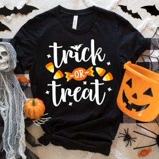 Halloween Bus eller Gods Handskriven Typografi T Shirt