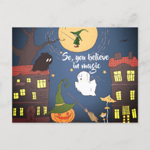 Halloween Business Mortgage Real Gods Tack Meddelande Vykort