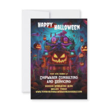 Halloween Business Promo Cinematic Greeting Card