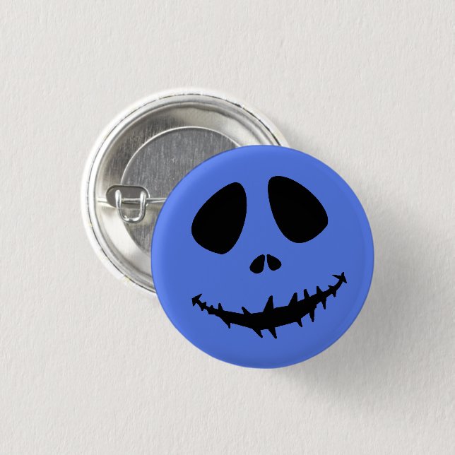 Halloween Buttons, Creepy Grimace Halloween Horror Knapp (Framsida & baksida)
