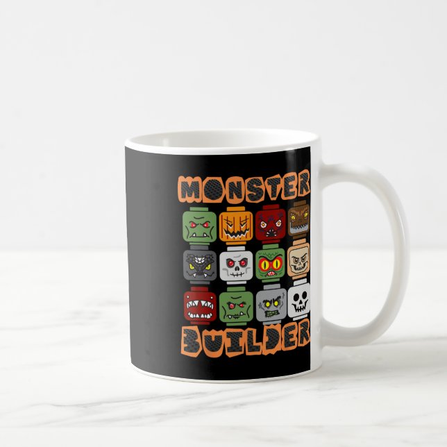 Halloween Bygger Bricks Monster Builder Brick He Kaffemugg (Höger)