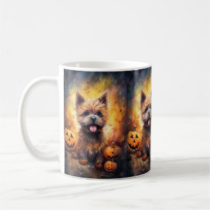 Halloween Cairn Terrier med pumpkins Scary Kaffemugg