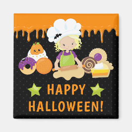 Halloween Cakes och Baking Blonde Girl Magnet