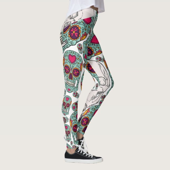 Halloween Calaveras Leggings (Höger)