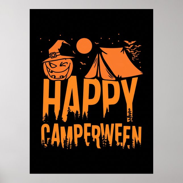 Halloween Camper Nature Poster (Framsidan)