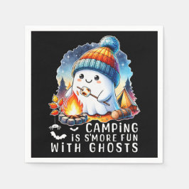 Halloween Camping är en mer Roligt med Spöken Blac Pappersservett
