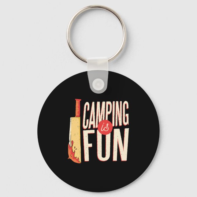 Halloween Camping Nyckelring (Framsida)