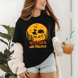 Halloween Camping Witch, underlig Modern T Shirt